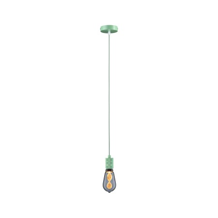 Pendul Neordic Tilla max1x60W E27,  verde deschis, 230V, textil/metal [5]