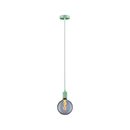 Pendul Neordic Tilla max1x60W E27,  verde deschis, 230V, textil/metal [3]