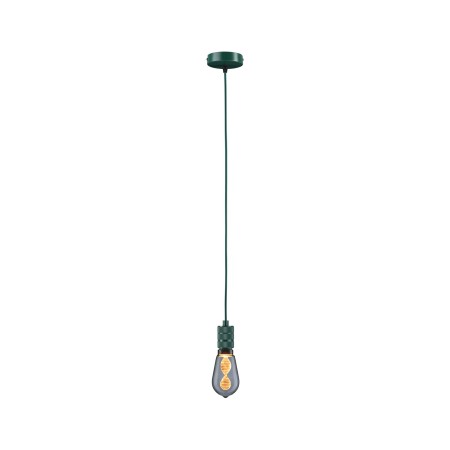 Pendul Neordic Tilla max1x60W E27,  verde închis, 230V, textil/metal [5]