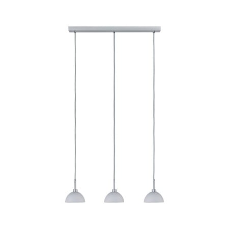 Pendul Parana cu trei fire textile gri, max.3x40W GU10 alb/crom mat 230V sticlă/metal [2]