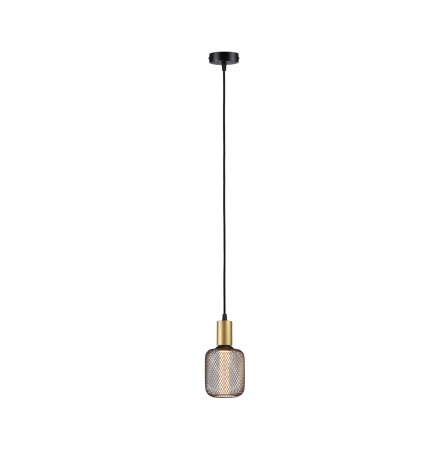 Pendul Ravi, IP44, E27, max. 60W, negru mat/auriu [1]