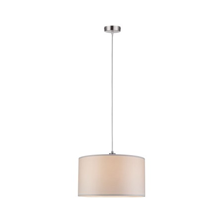 Pendul Tessa cu fir textil gri, max.1x60W E27 bej deschis, metal mat 230V metal/textil [2]