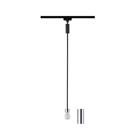 Pendul URail 2Easy Basic max 20W E27 negru mat/crom 230V metal/plastic [2]