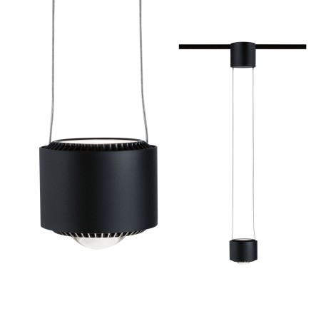 Penduluri - Pendul URail Aldan 13W 4000K, negru, cu flux luminos variabil