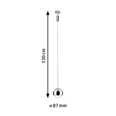 Pendul URail Capsule II 6W 4000K crom mat, cu flux luminos variabil [5]