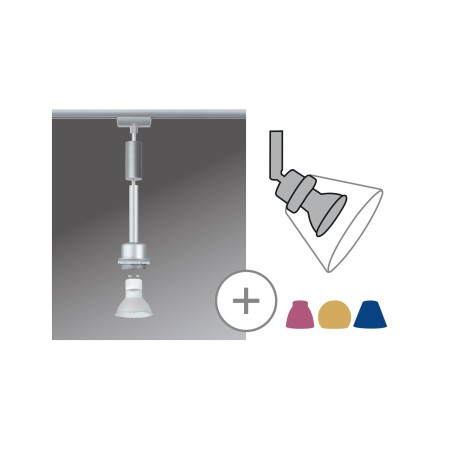 Iluminat interior - Pendul URail DecoSystems LED Blanko 1x3,5W GZ10 230V crom mat