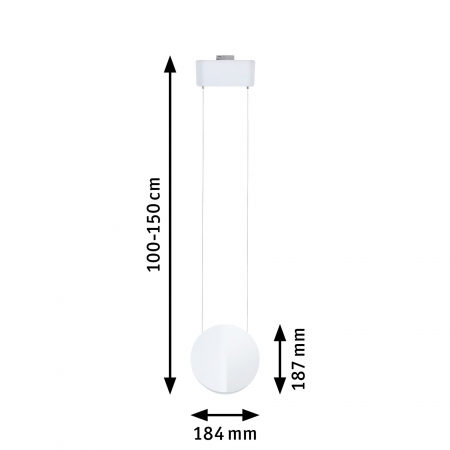 Pendul URail LED Alejandro, 800lm, 10W, 3000K, 230V, alb Signal, flux luminos variabil [5]