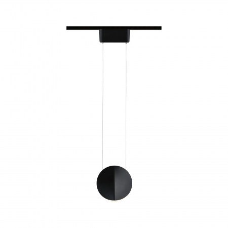 Iluminat pe sină - Pendul URail LED Alejandro, 800lm, 10W, 3000K, 230V, negru mat, flux luminos variabil