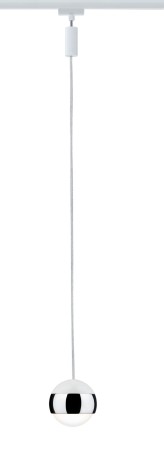Pendul URail LED Capsule II 1x6W alb/crom 230V metal/plastic, cu flux luminos variabil [1]