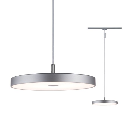 Penduluri - Pendul URail LED Hildor, 850lm, 15W, 3000K, 230V, crom mat, cu flux luminos variabil