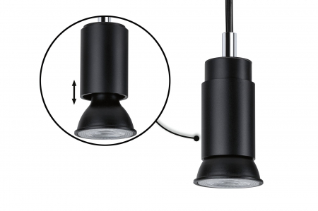 Pendul URail Runa, max 1x10W, GU10, negru mat, 230V [2]