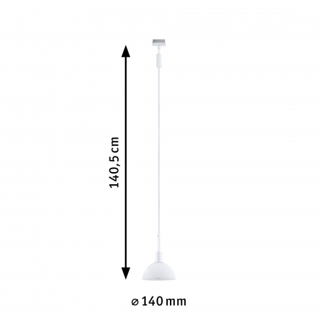 Pendul URail Sarrasani, E14, max. 20W, 230V, alb Signal [3]