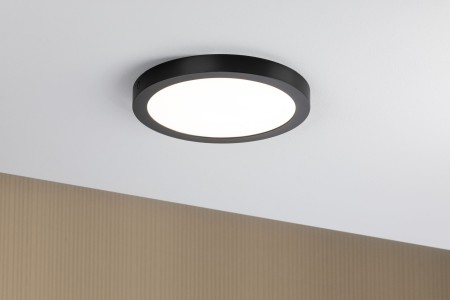 Plafonieră Abia LED-Panel 300mm 22W negru mat 230V, plastic [2]
