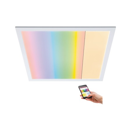 Panouri LED - Plafonieră Amaris ZB LEDPanel RGBW 595x595mm 35W alb mat 230V metal