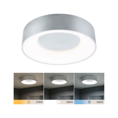 Iluminat de baie - Plafonieră Casca LED, IP44, White Switch, 1500lm, 230V, 16W, aluminiu mat