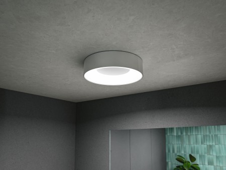 Plafonieră Casca LED, IP44, White Switch, 1500lm, 230V, 16W, aluminiu mat [2]