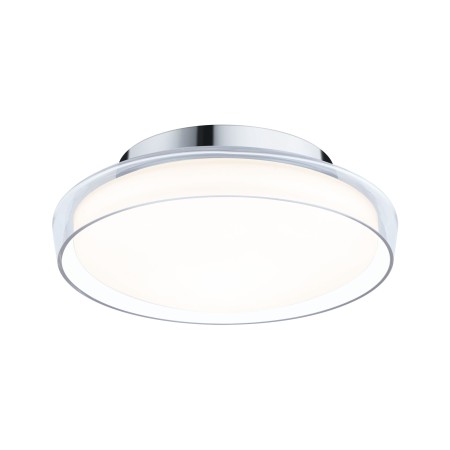 Iluminat de baie - Plafonieră de baie Luena LED, IP44, 3000K, 600lm, 230V, 11,5W, sticlă-crom