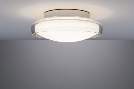 Plafonieră de baie Luena LED, IP44, 3000K, 600lm, 230V, 11,5W, sticlă-crom [6]