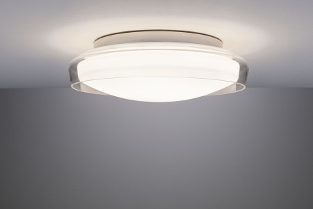 Plafonieră de baie Luena LED, IP44, 3000K, 860lm, 230V, 16,5W, sticlă-crom [2]