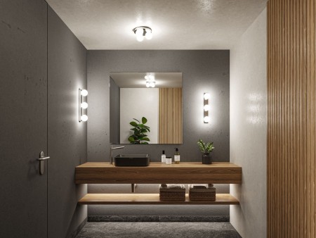 Plafonieră Gove, IP44, G9, 230V, max. 3x20W, crom, satin [2]