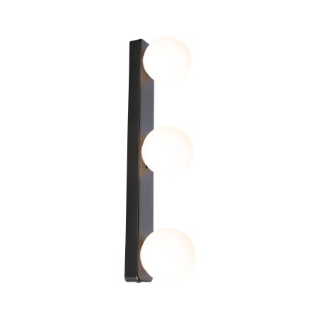 Iluminat de baie - Plafonieră Gove, IP44, G9, 230V, max. 3x20W, negru mat, satin