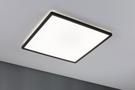 Plafonieră LED Atria Shine pătrată, 420x420mm 4000K, neagră, cu flux luminos variabil în 3 pași [2]