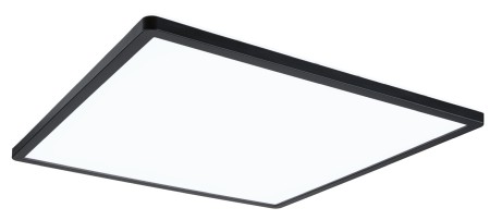 Panouri LED - Plafonieră LED Atria Shine pătrată, 420x420mm 4000K, neagră, cu flux luminos variabil în 3 pași