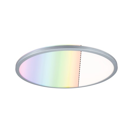 Panouri LED - Plafonieră LED Atria Shine rotundă 420mm RGBW, crom mat