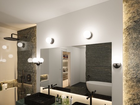Plafonieră LED Gove, IP44, 3000K, 400lm, 230V, 5W, negru mat, satin [7]