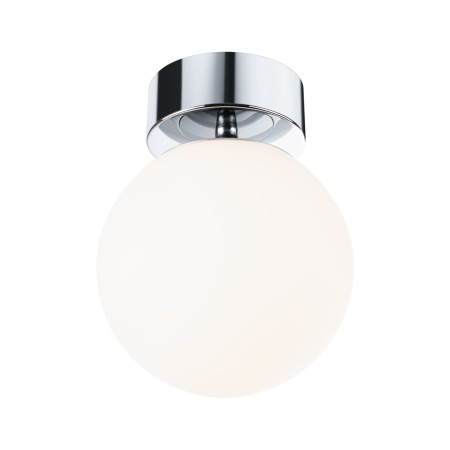 Iluminat de baie - Plafonieră LED Gove, IP44, 3000K, 900lm, 230V, 9W, crom, satin