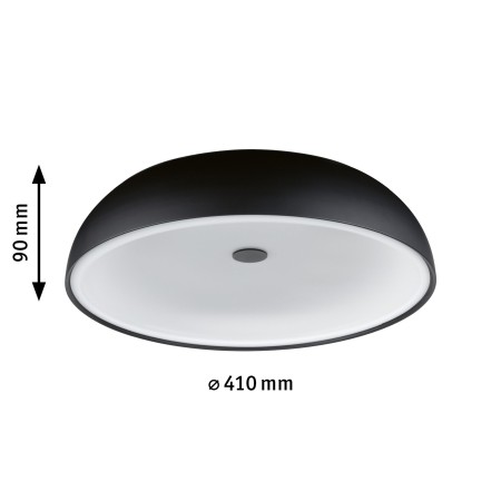 Plafonieră LED Jaron, 2700K, 1900lm, 230V, 26,5W, flux luminos variabil în 3 pași, negru mat [1]