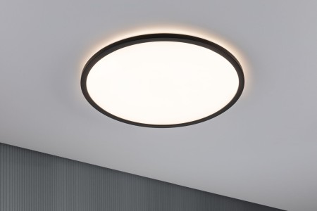 Plafonieră LED Panel Atria Shine, rotundă, 420mm 3000K, neagră, cu flux luminos variabil în 3 pași [2]