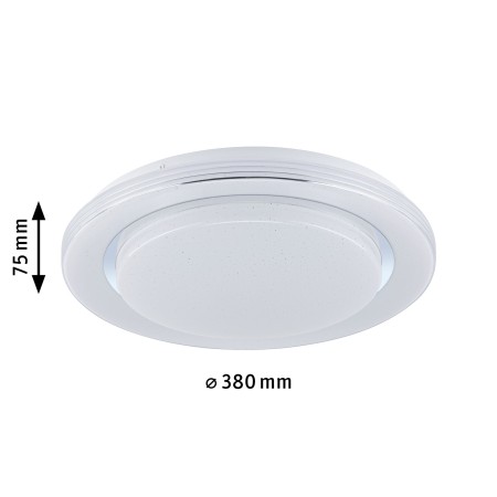 Plafonieră LED Rainbow RGBW 2650lm 230V 22W, crom-alb [1]