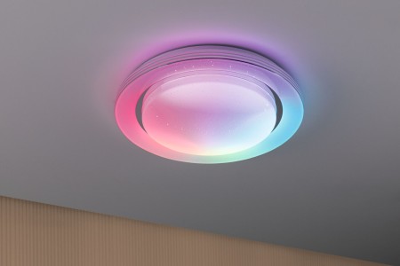 Plafonieră LED Rainbow RGBW 2650lm 230V 22W, crom-alb [8]