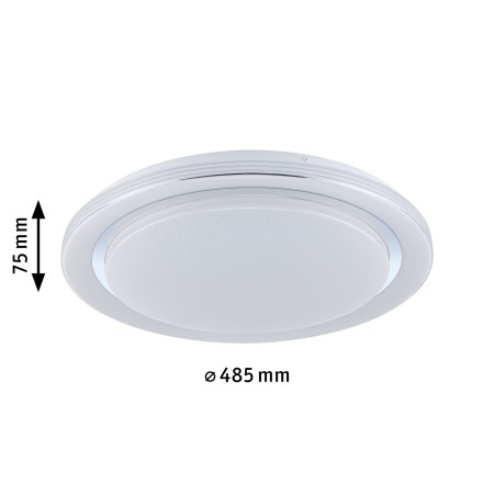 Plafonieră LED Rainbow RGBW 4750lm 230V 38,5W , crom-alb [1]