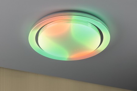 Plafonieră LED Rainbow RGBW 4750lm 230V 38,5W , crom-alb [8]