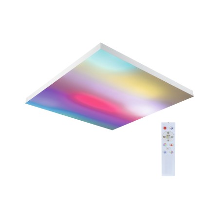 Aplicat - Plafonieră LED Velora Rainbow, pătrată 595x595mm RGBW, albă