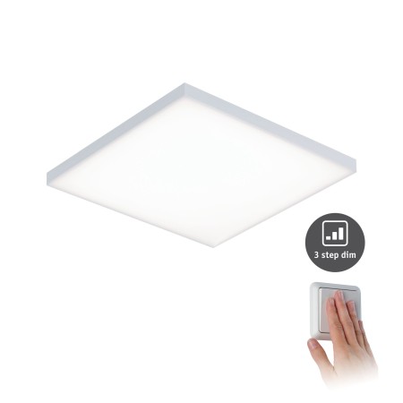 Panouri LED - Plafonieră Velora LED Panel 295x 295mm 17W alb mat 230V metal, cu flux luminos variabil