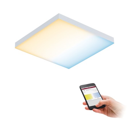 Panouri LED - Plafonieră Velora LED Panel Smart ZB 225x225mm 8,5W alb mat 230V metal, cu temperatură de culoare variabilă