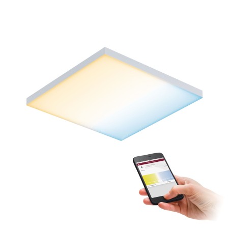 Panouri LED - Plafonieră Velora LED Panel Smart ZB 295x295mm 10,5W alb mat 230V metal, cu temperatură de culoare variabilă