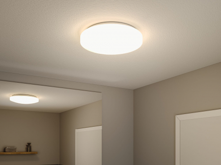 Plafonieră de baie sau exterior Axin, IP44, E27, 230V, max. 2x18W, flux luminos variabil, alb [4]