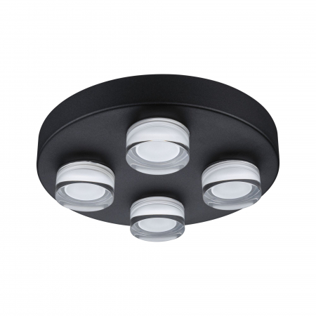 Plafonieră Kame, IP44, 3000K, 2000lm, 230V, 4x4,2W, negru Signal [5]