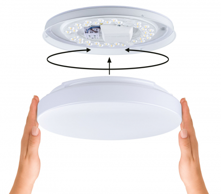 Plafonieră LED Luiana, IP44, 3000-5700K, 1750lm, 230V, 16,5W, alb [5]