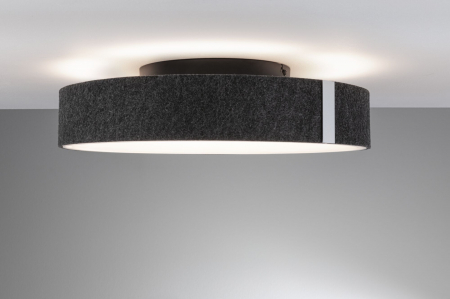 Plafonieră LED Malika, 2700K, 2300lm, 230V, 29W, antracit, cu flux luminos variabil în 3 pași [2]