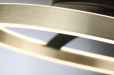 Plafonieră LED Melira, 2700K, 1690lm, 230V, 24W, negru mat-auriu, flux luminos variabil în 3 pași [5]