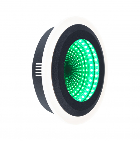 Plafoniere - Plafonieră LED Spaceglow, RGB, 230V, 14W, negru mat