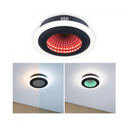 Plafonieră LED Spaceglow, RGB, 230V, 14W, negru mat [3]