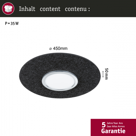 Plafonieră LED Tulga, 2700K, 2000lm, 32,5W, antracit, cu flux luminos variabil în 3 pași [7]
