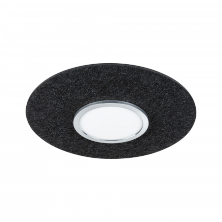 Iluminat fonoabsorbant - Plafonieră LED Tulga, 2700K, 2000lm, 32,5W, antracit, cu flux luminos variabil în 3 pași