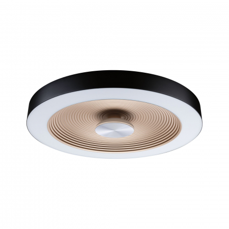 Plafonieră LED Volea, IP44, 3000K, 500lm/2400lm, 230V, 4/1x18,5W, flux luminos variabil, negru-auriu [2]